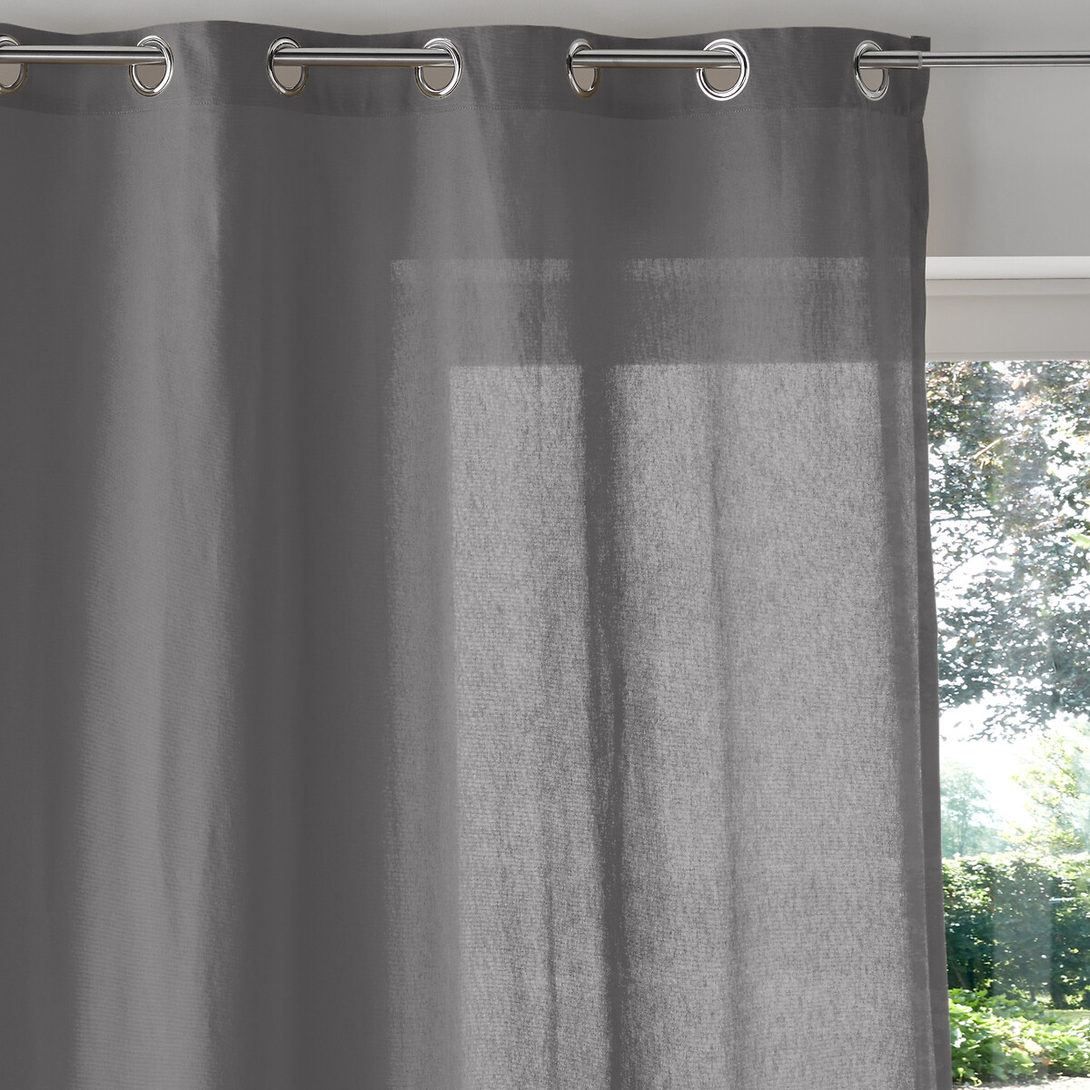 LA REDOUTE INTERIEURS<br>Cortina de algodão com ilhós Cenário