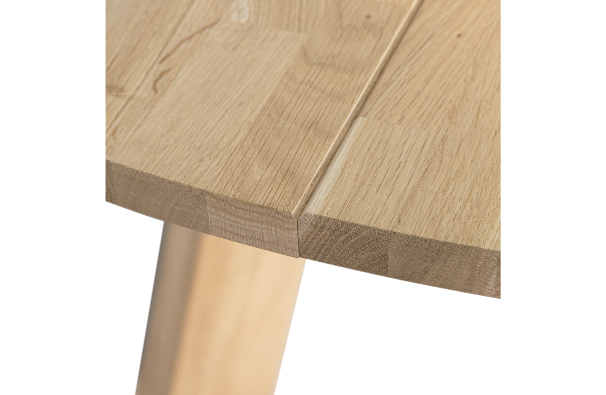 Eettafel Rhonda eiken naturel Rhonda Xl Eettafel Ø150cm Eiken Naturel