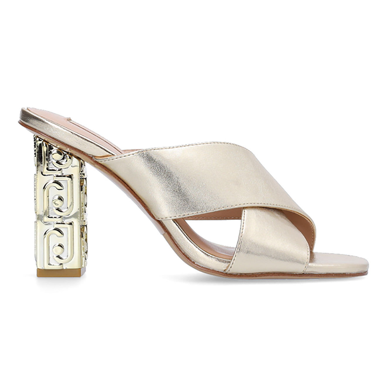 Liu-Jo Mules Serena dorées - Talon 10 cm