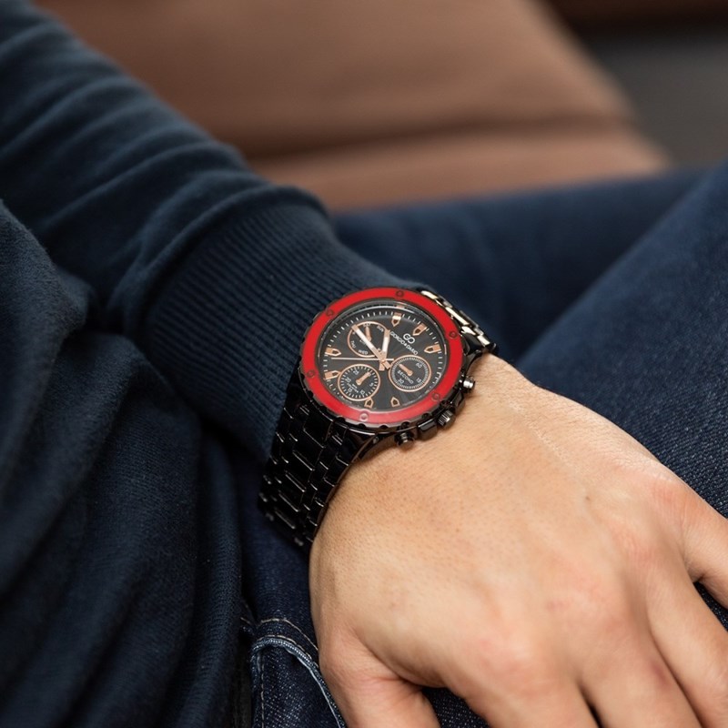 Montre Homme GIORGIO bracelet Acier Noir