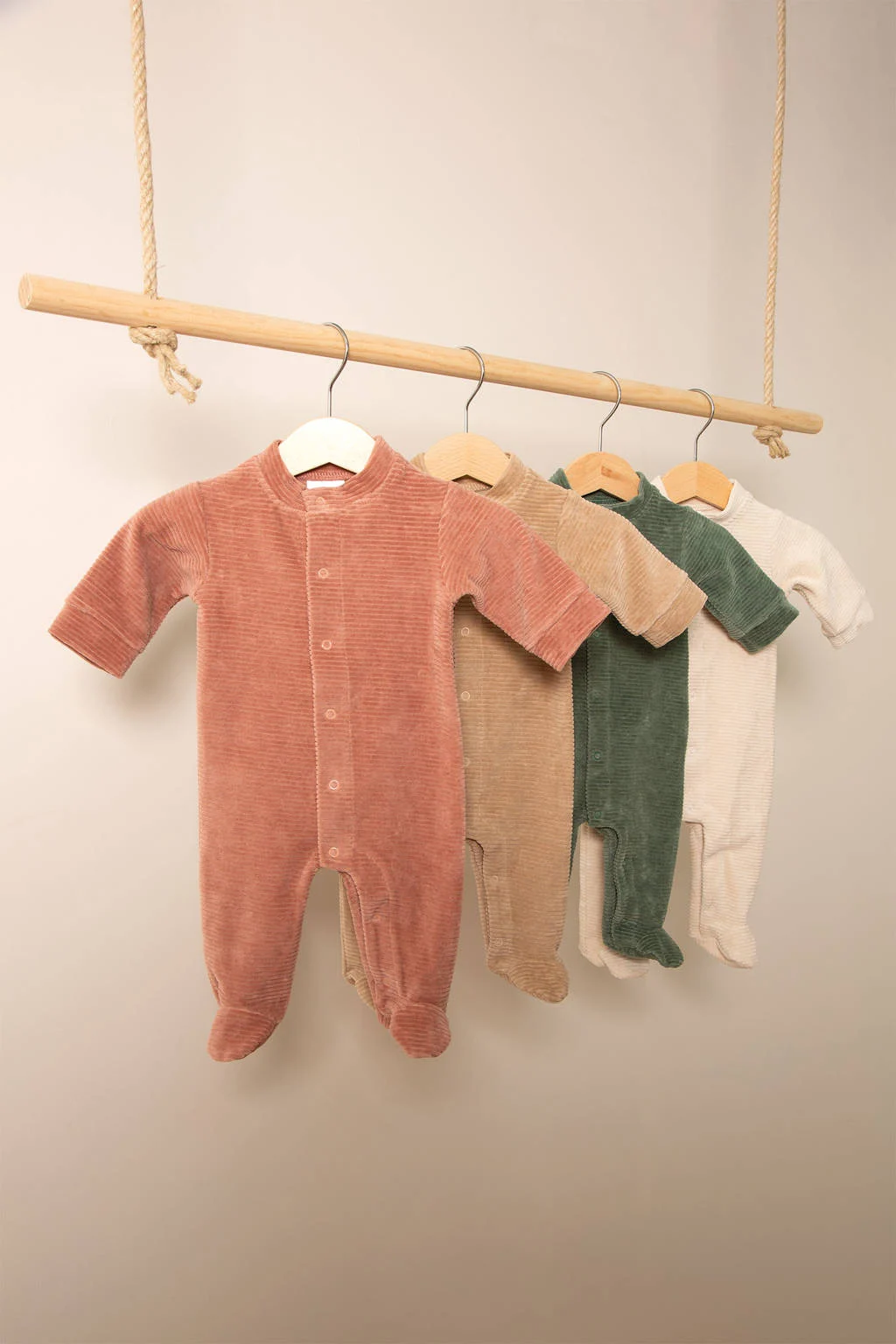 Witlof for kids boxpakje Urban Taupe velvet rib