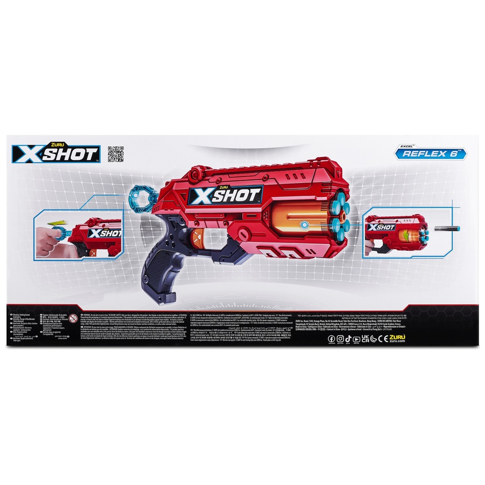 XSHOT Excel Reflex 6 2er-Pack Blaster mit 36 Darts von ZURU