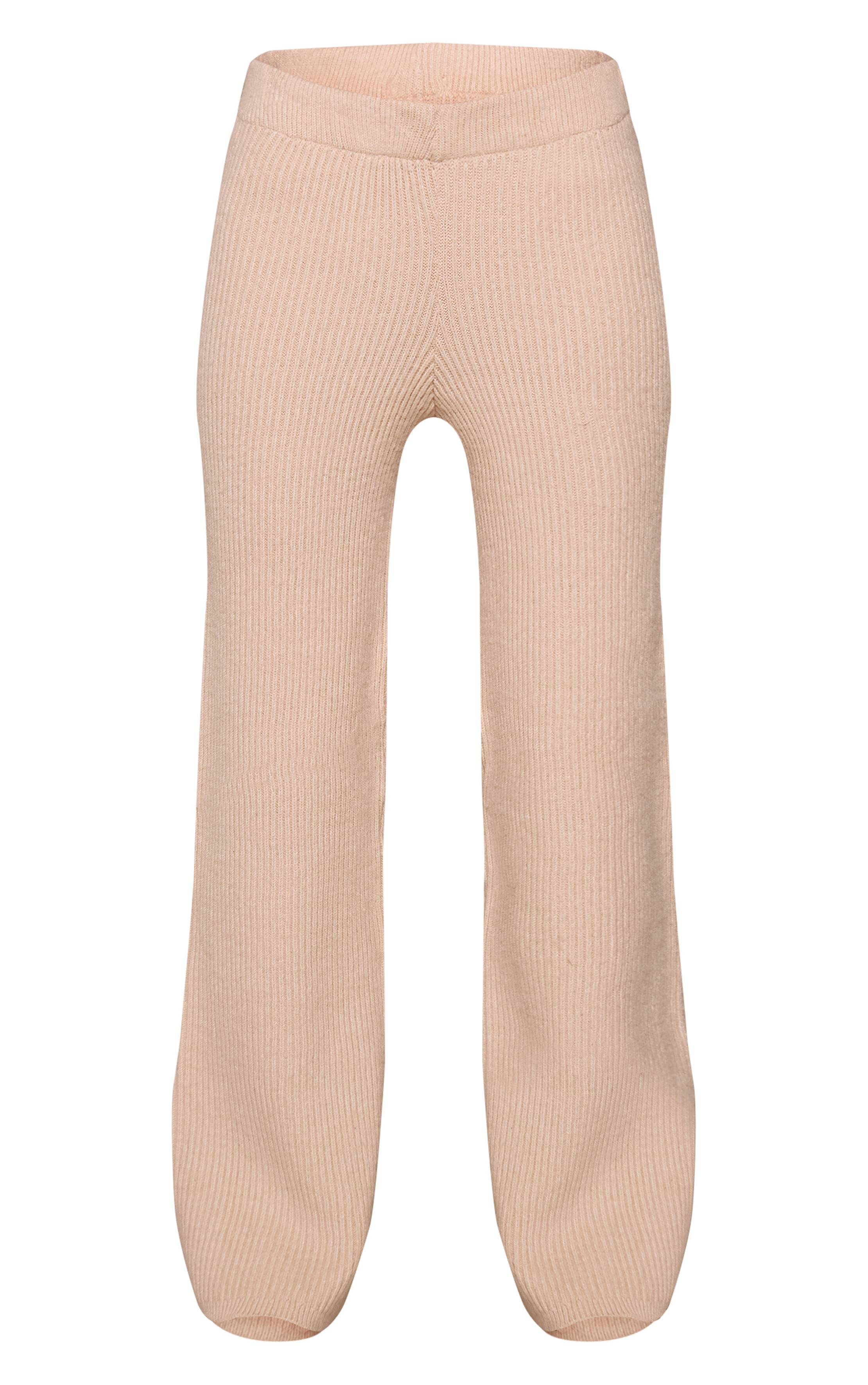 Avoine Pantalon Large En Maille Brossée