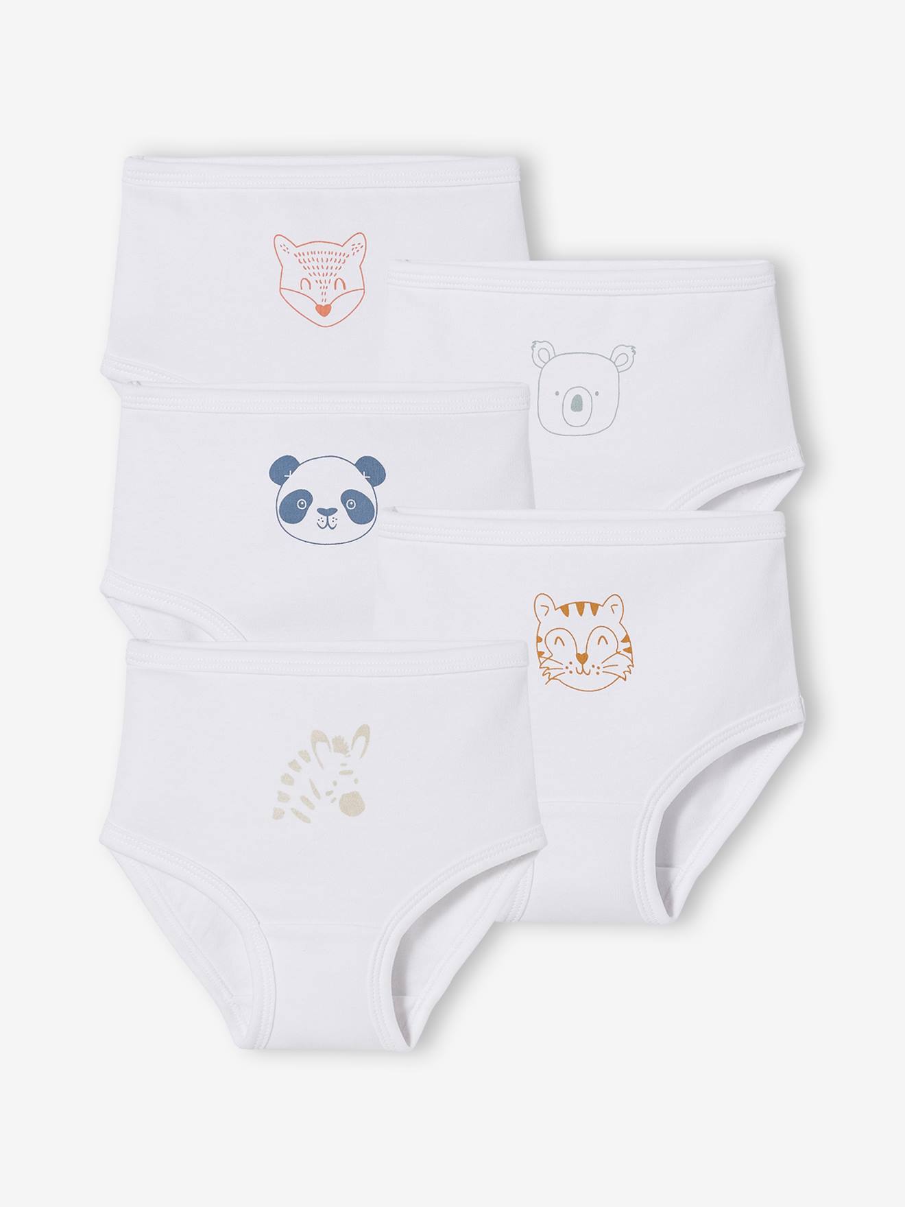 Pacote com 5 capas de fralda para bebê 100% algodão, branco claro, bicolor/multicoloridas