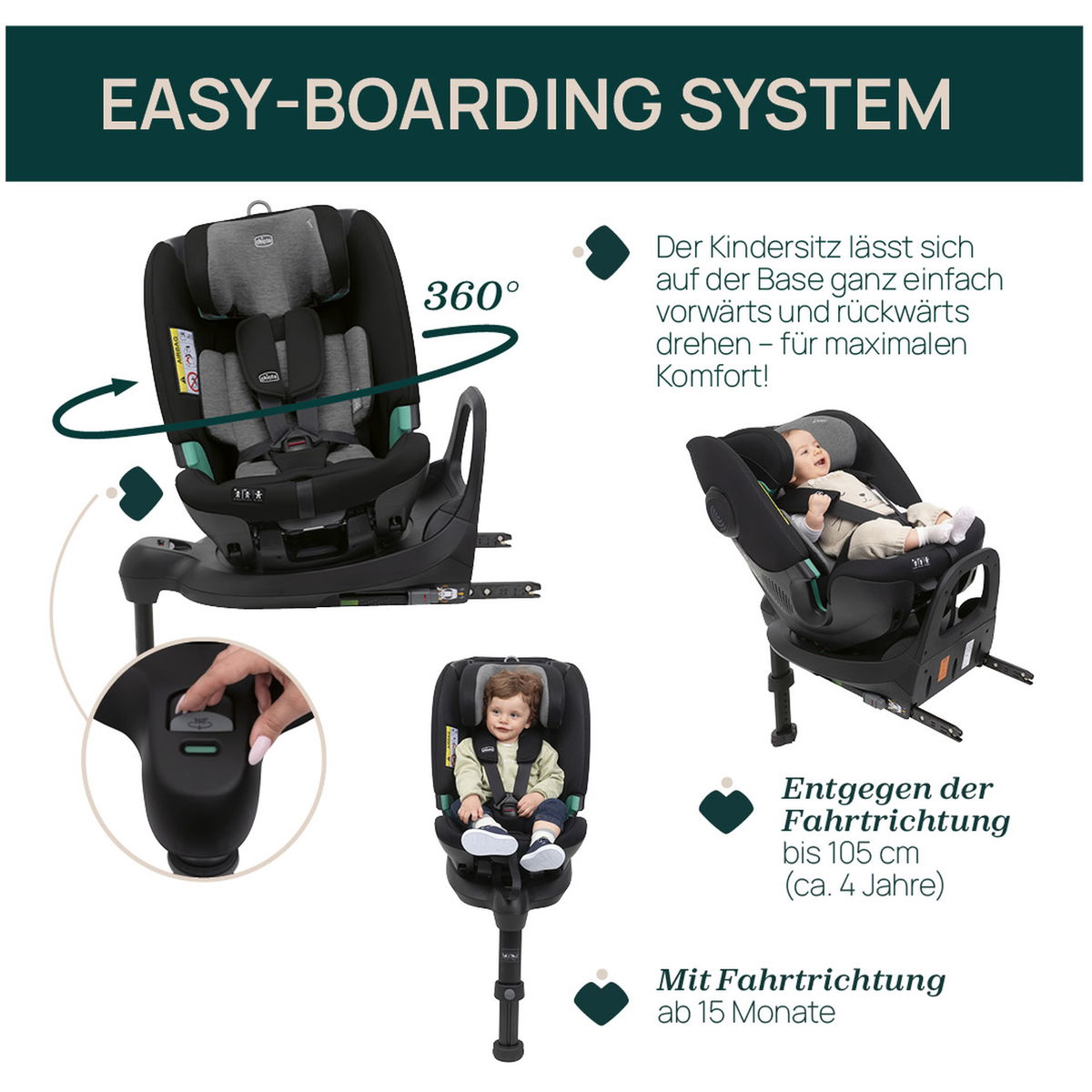 ChiccoChicco   FullSeat 360 i-Size mit Base black satin