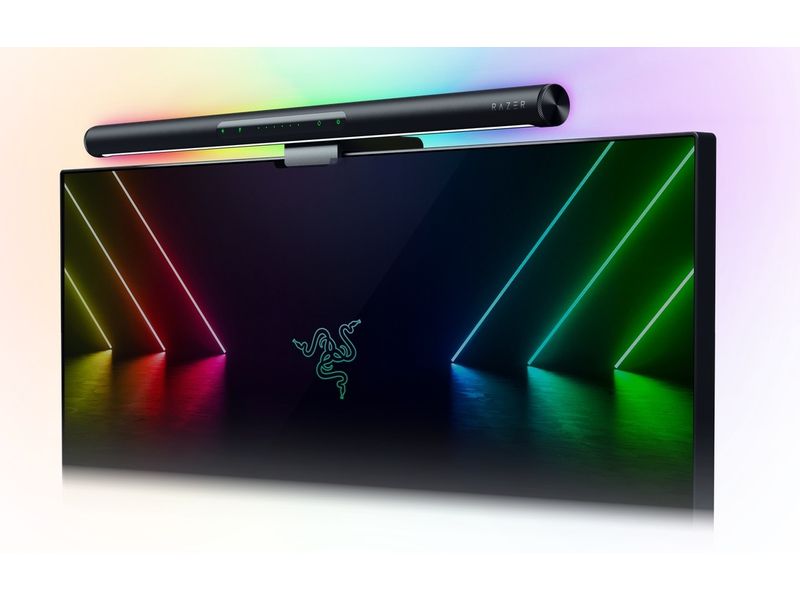 Razer Aether Monitor Light Bar Monitor-Lichtleiste mit dualer Beleuchtung und Razer Chroma RGB