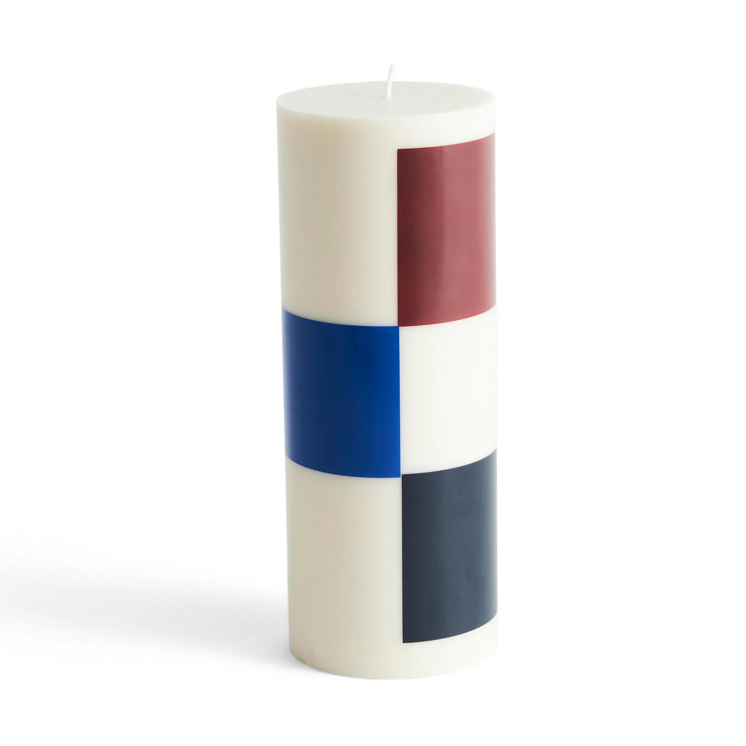 HAY  Column stearinlys, Large - Off-white/brown/black/blue