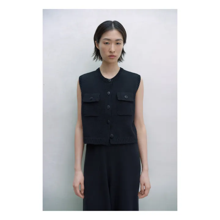 Cordera Gilet Sans Manches Poches | Noir