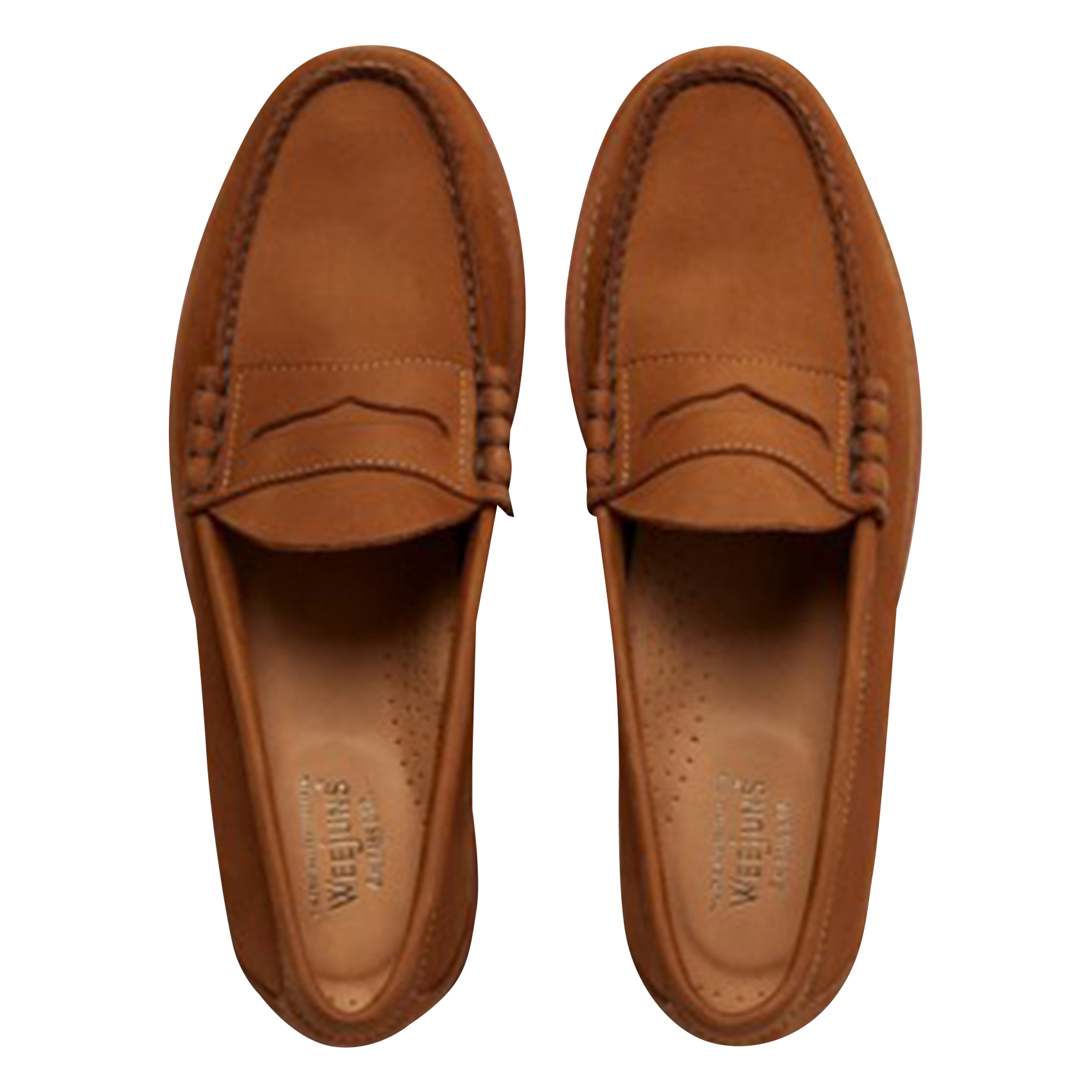 WEEJUN HERITAGE PENNY - Mocassins en cuir velours | Marron
