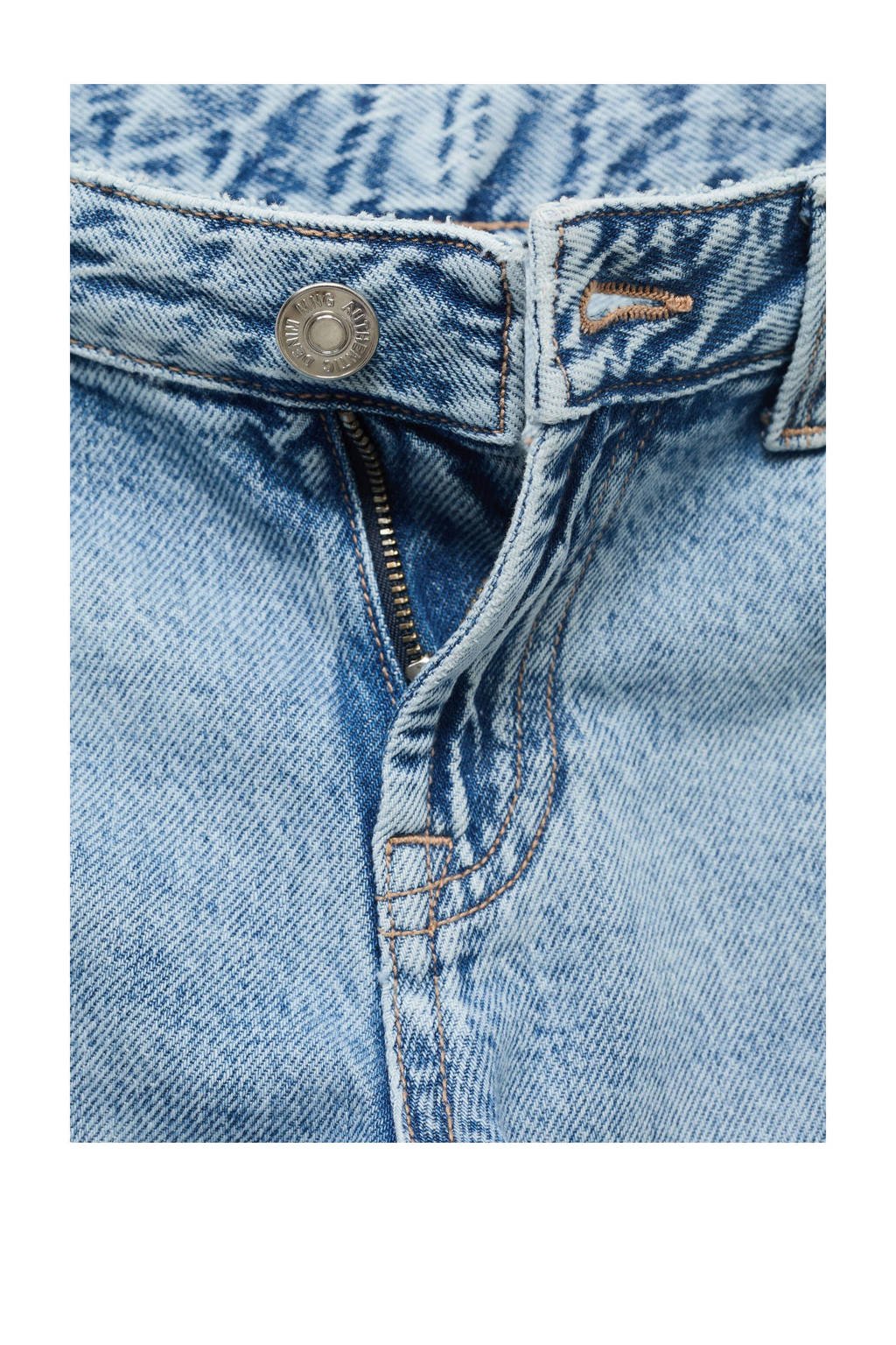 MANGO TEEN low waist wide leg jeans light blue denim