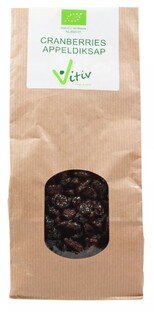 Vitiv Biologische Cranberries Appeldiksap 500GR