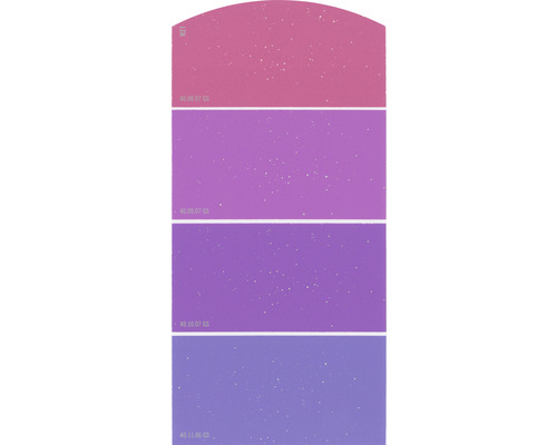 Kleurstaalkaart, kleurenkaart H21 Glitter Effect Zachte kleur wereld roze 21x10 cm