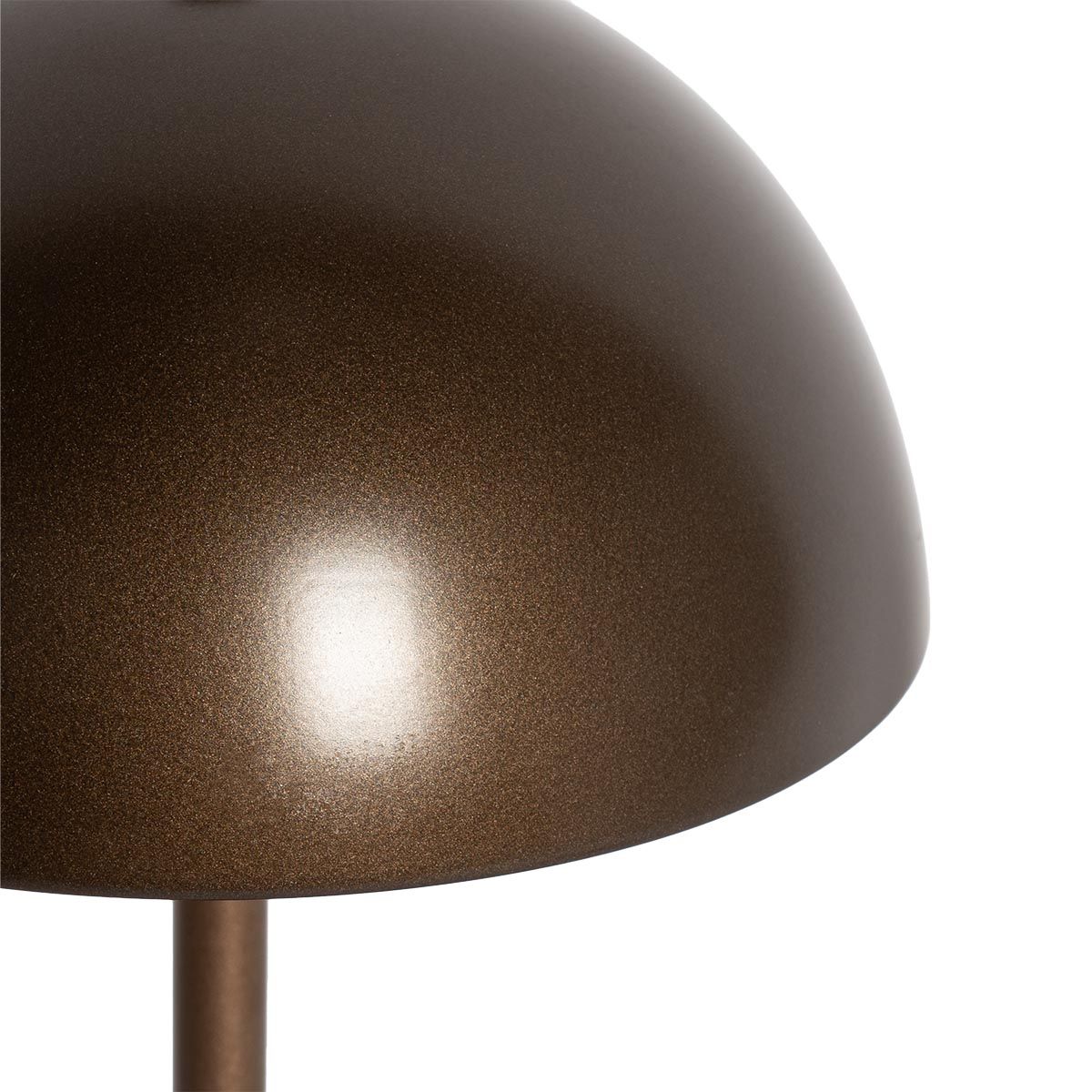 Buiten tafellamp mushroom donkerbrons oplaadbaar - Keira