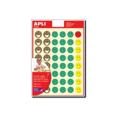 Apli - 3 feuilles gommettes sourire - humeur 2