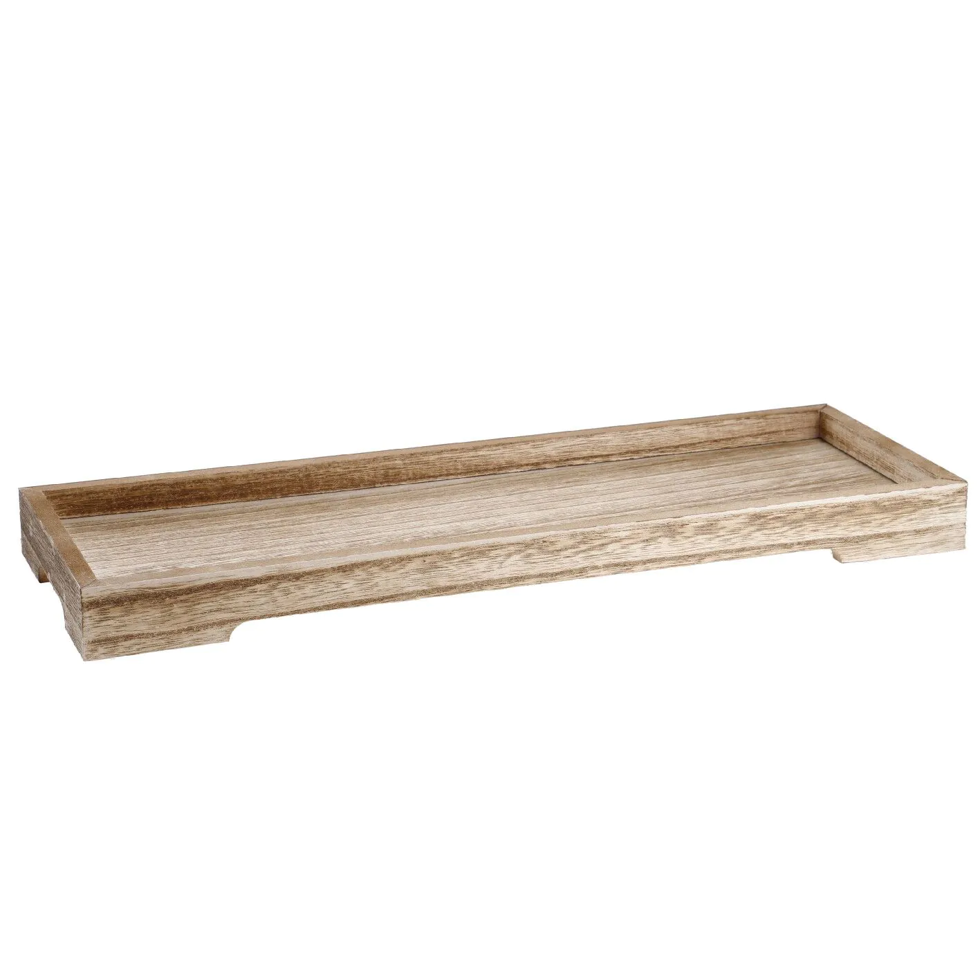 Dekoschale Holz, natur, 38 x 13 x 3 cm