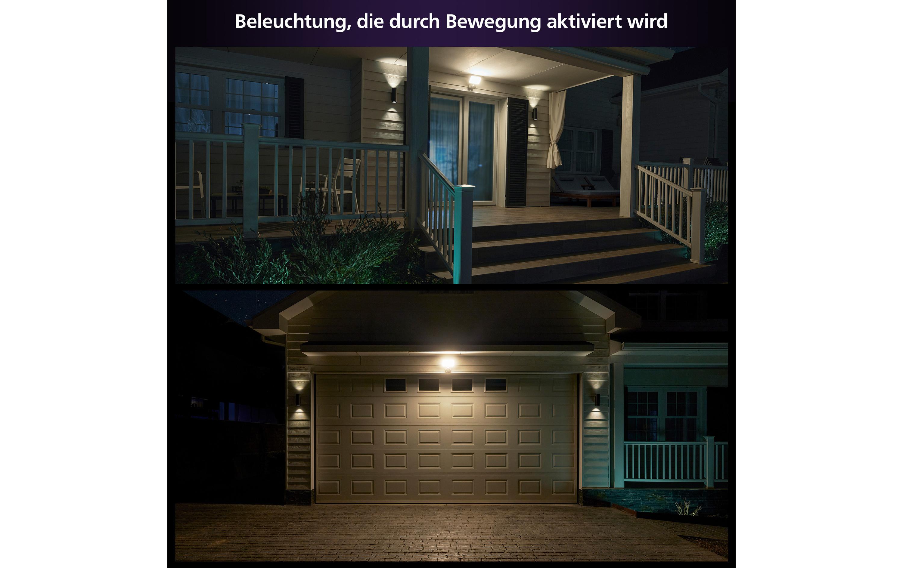 Secure Flutlichtkamera Schwarz<br>Beleuchtung. Kamera. Hue Secure.
