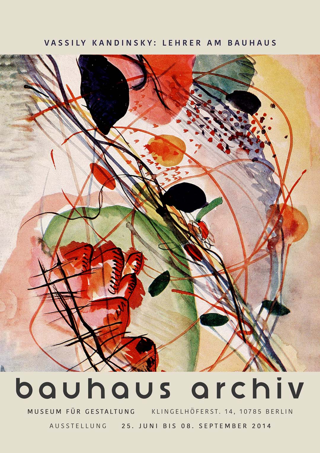 Aquarelldruck von Wassily Kandinsky Ausstellung
