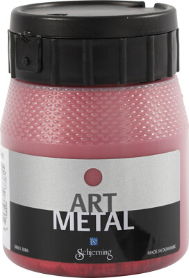 Hobbymaling Metallic - Lavarød - 250 ML
