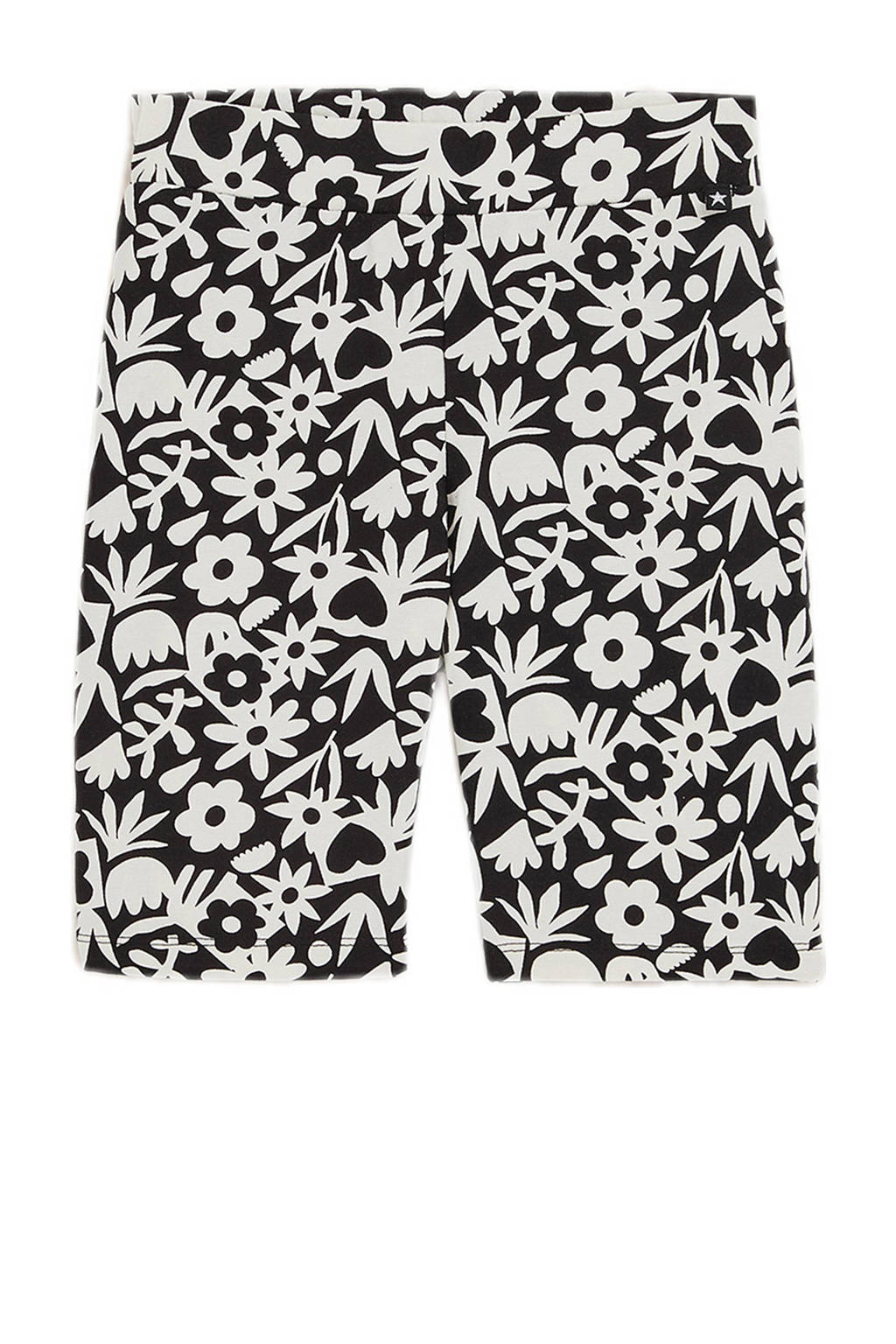 WE Fashion slim fit cycling short / biker short met dierenprint