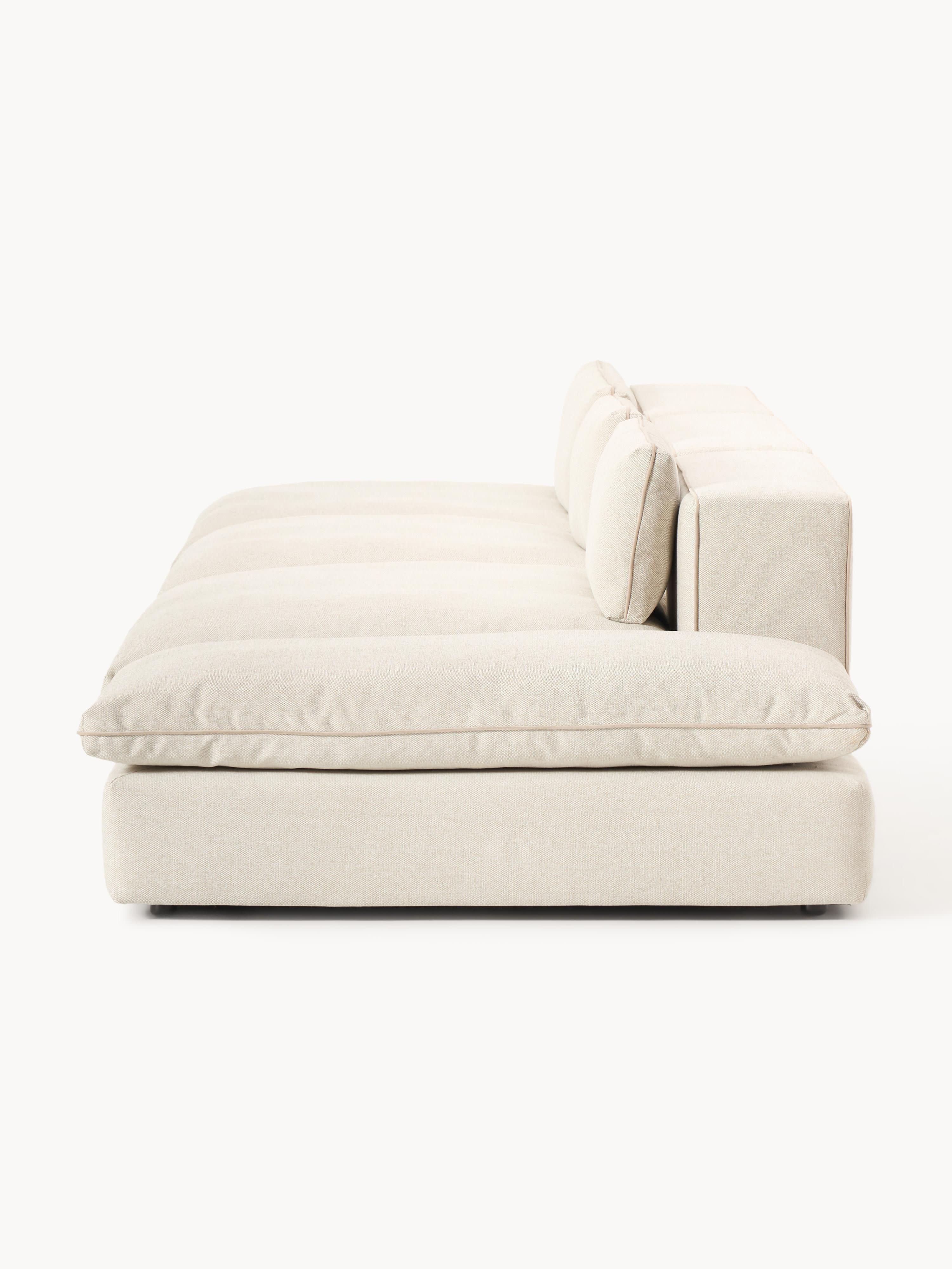 Modulaire XL-bank Felix (3-zits) met poef