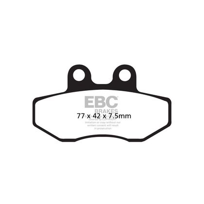 Plaquettes de freins EBC Organique avant