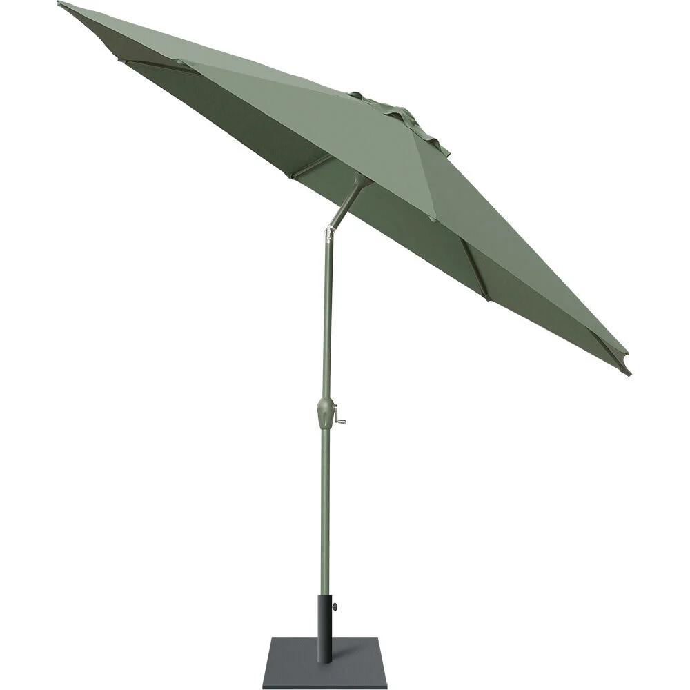 Parasol centré rond Cuba vert Ø300xH250cm