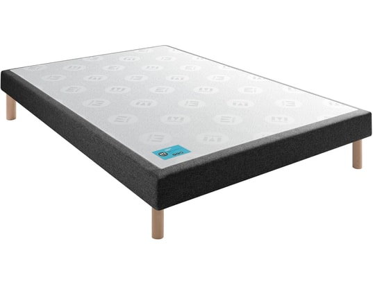 MERINOS - Sommier 120 x 190 Petit Dormeur gris anthracite 1219
