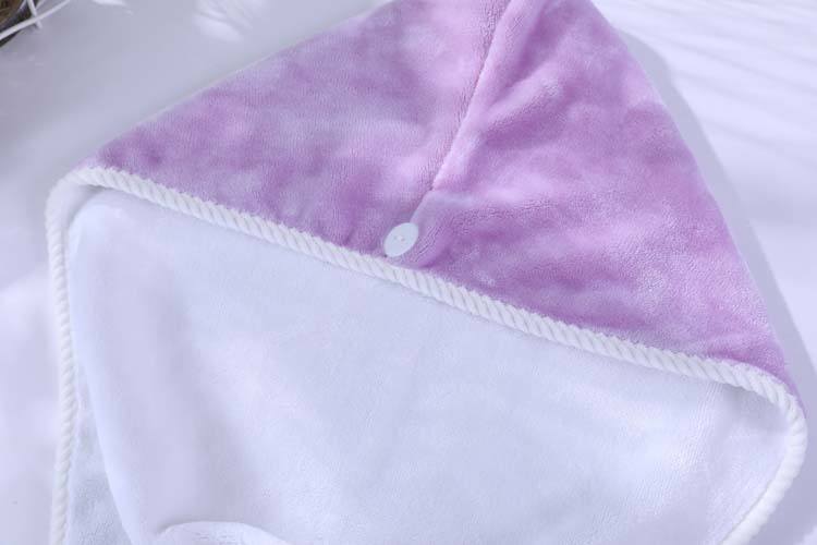 Shelas Tosidig Turban Towel Purple/White