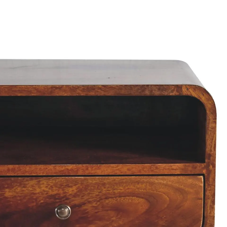 Massief Houten Vloeiende Eiken Sidetable