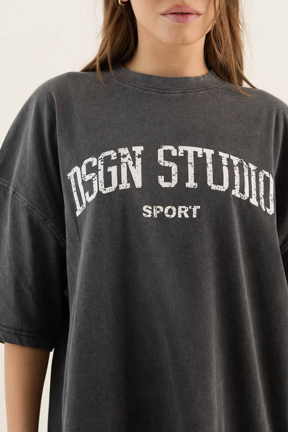 T-shirt Oversized Imprimé Collegiate Dsgn Studio