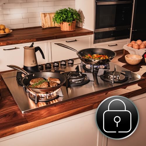 Cecotec Plaque à gaz Bolero Squad G 4200S Glass Black. Plaque à gaz avec 4 feux, finition verre noir, puissance 8000W, grilles individuelles et allumage électrique avec sécurité des vannes. : Cuisine et Maison