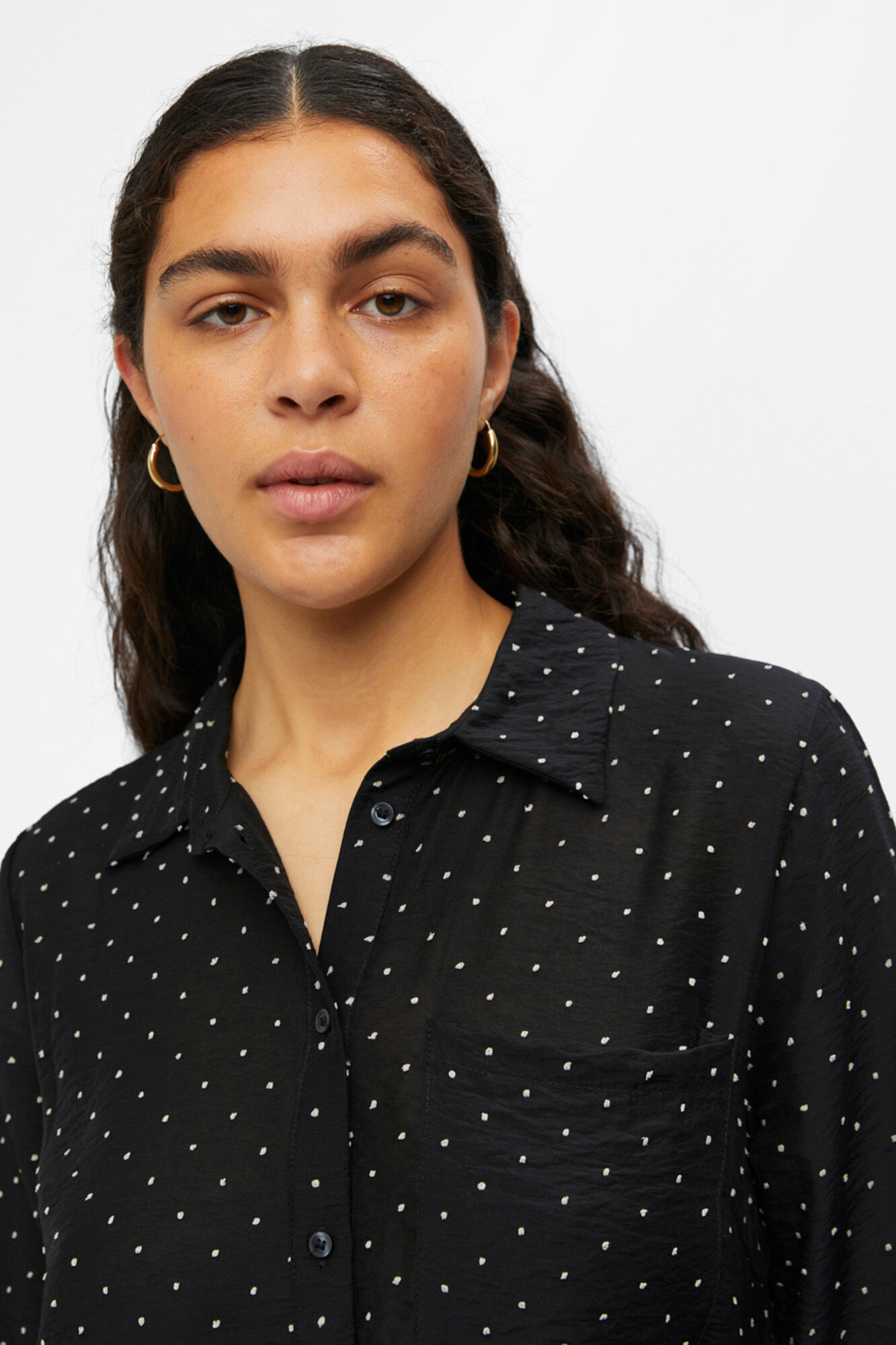 Vestido camisa - Preto