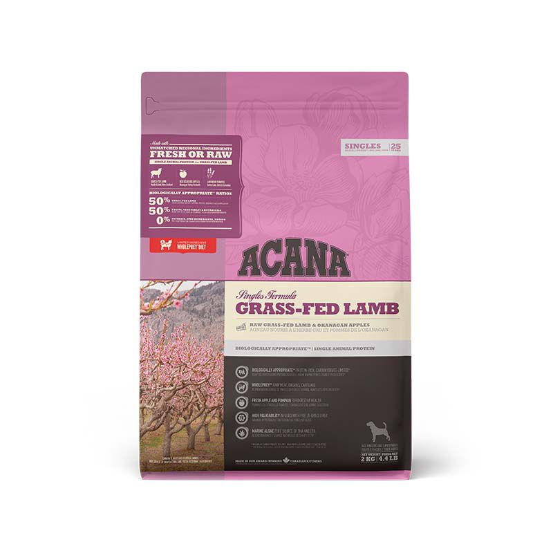 Acana Singles Grass-Fed - Hondenvoer - 2 Kilogram - lam