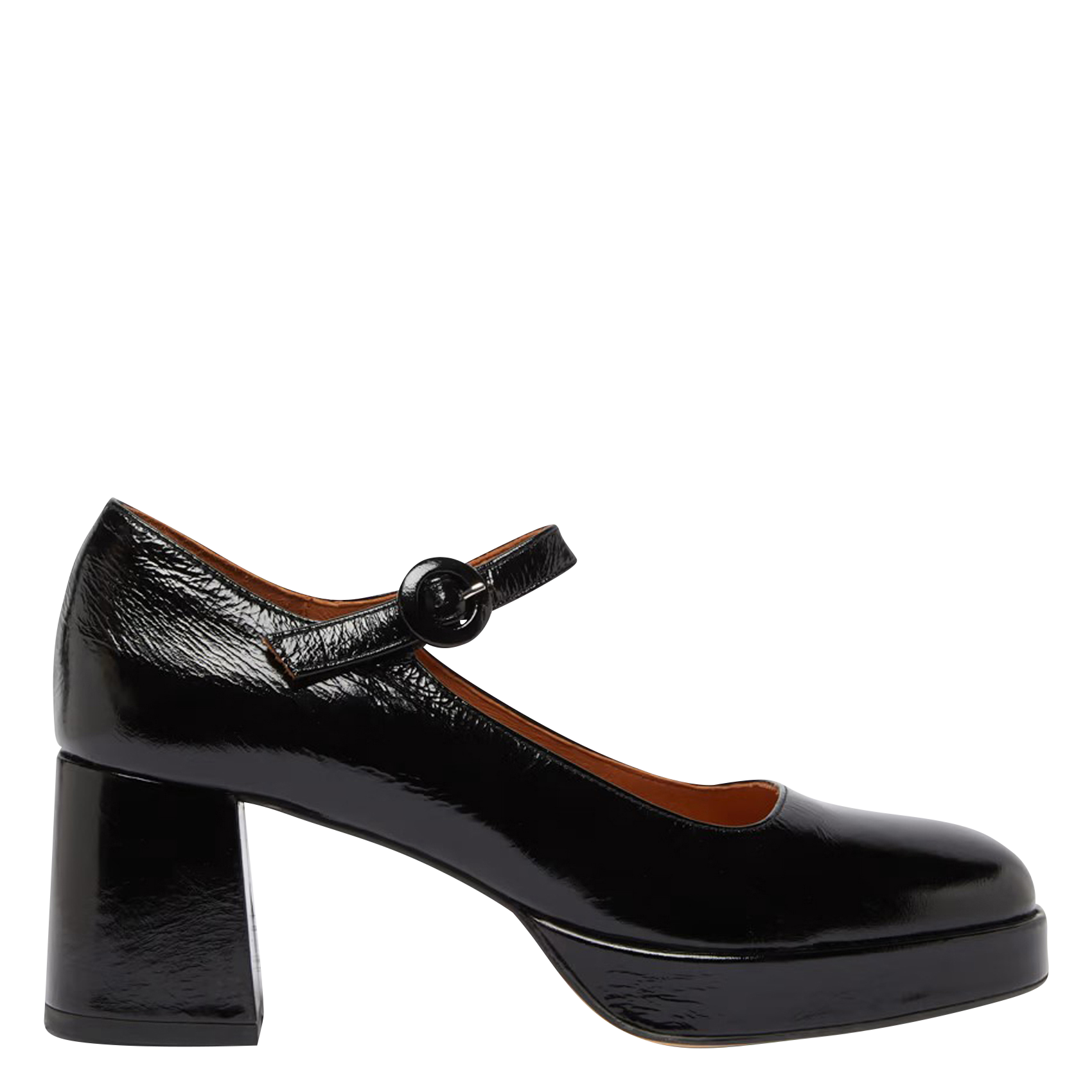 VUELO - Babies à talons hauts en cuir| Noir