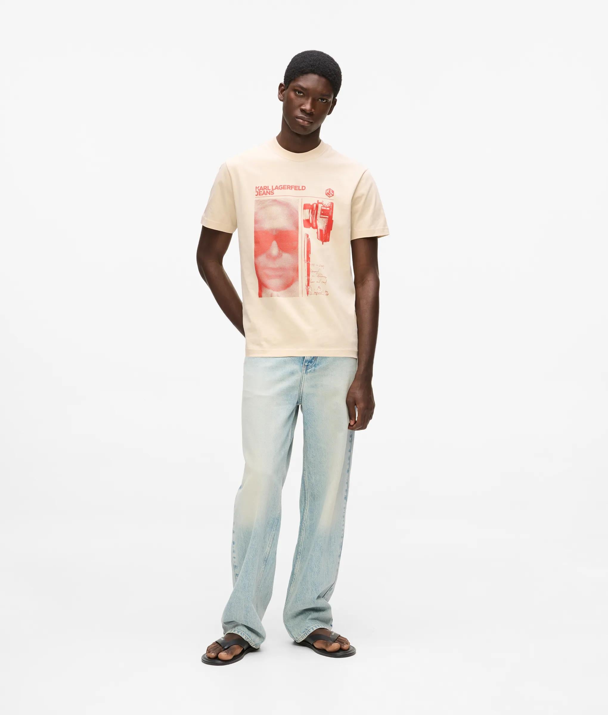 T-shirt met grafische Karl-opdruk