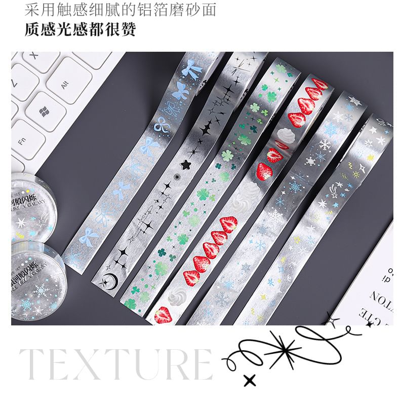 JIMO - Print Metallic Masking Tape (Diverse ontwerpen)