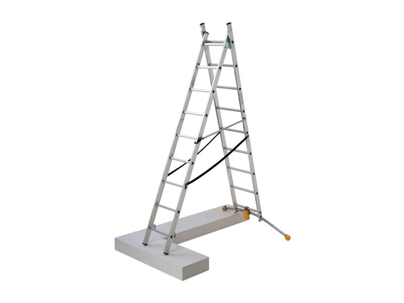 Hailo Kombileiter HobbyLOT 2 x 9 Sprossen Als Schiebe- oder Bockleiter einsetzbar