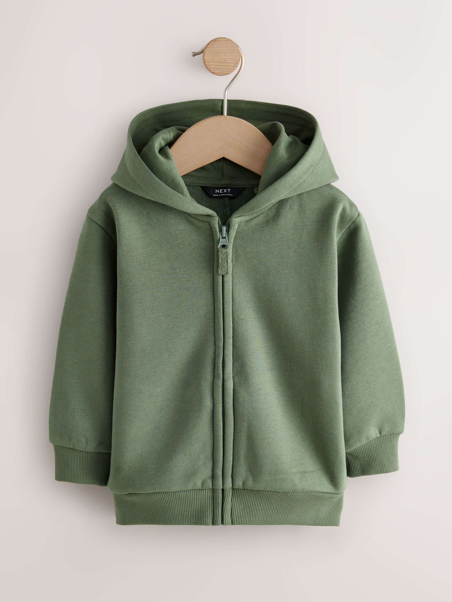 Kakigroen - Hoodie met ritssluiting (3 mnd-7 jr)