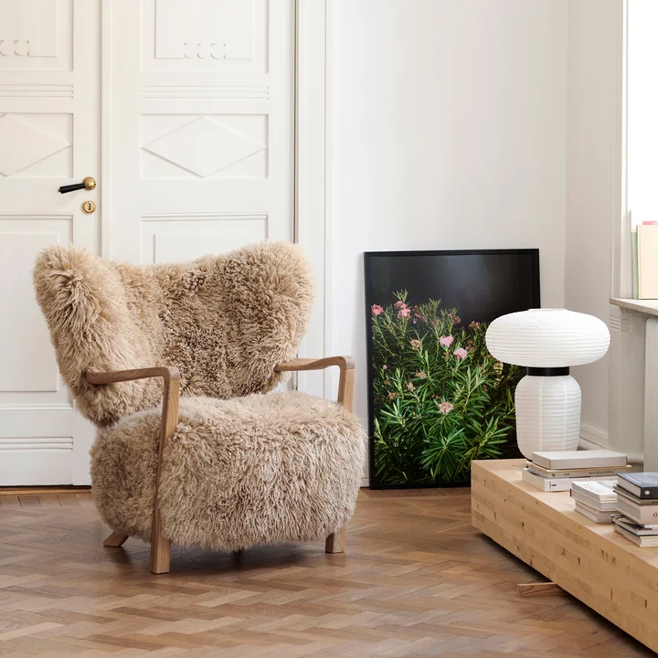 &Tradition - Wulff ATD2 Lounge Chair, Eiche geölt / beige (Karakorum 003)