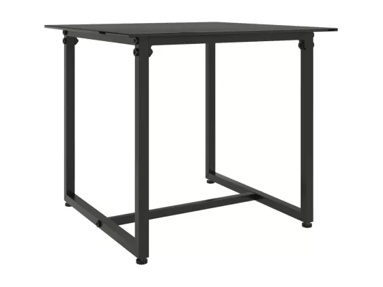Set de 3 canapés d'extérieur et coussins Noir Résine tressée