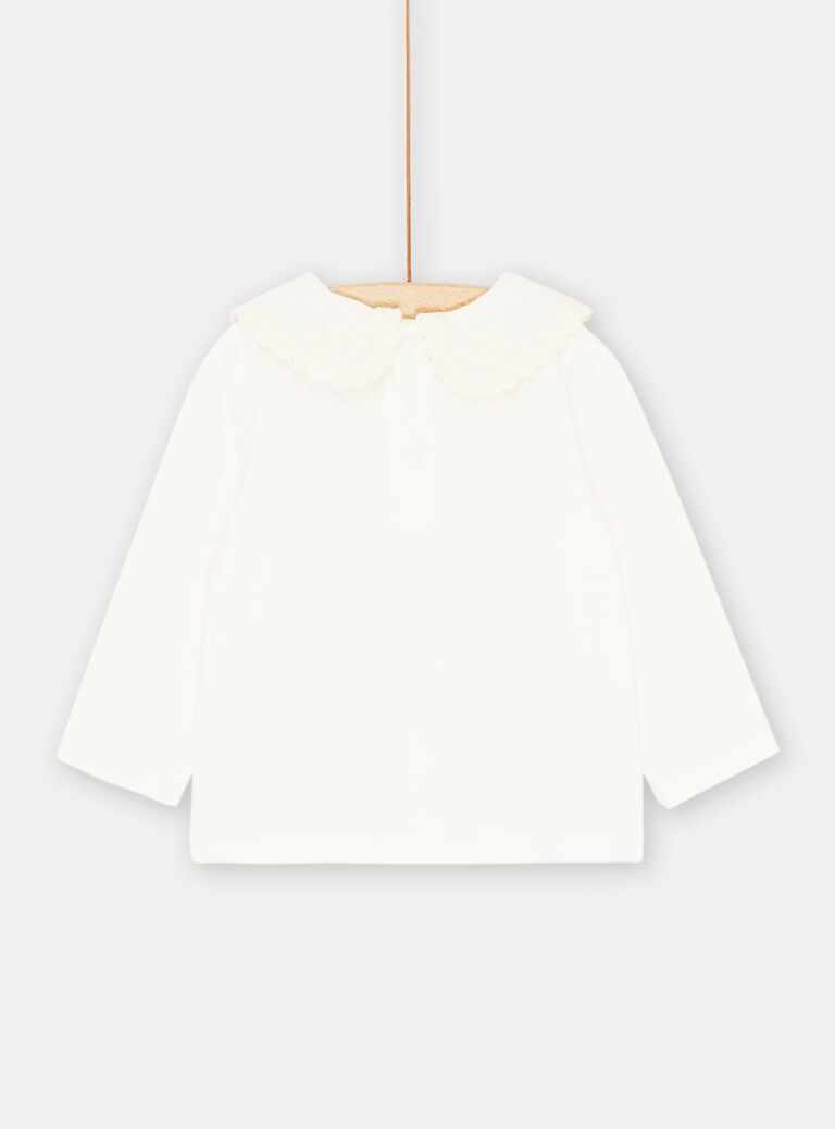 T-shirt blanc à manches longues