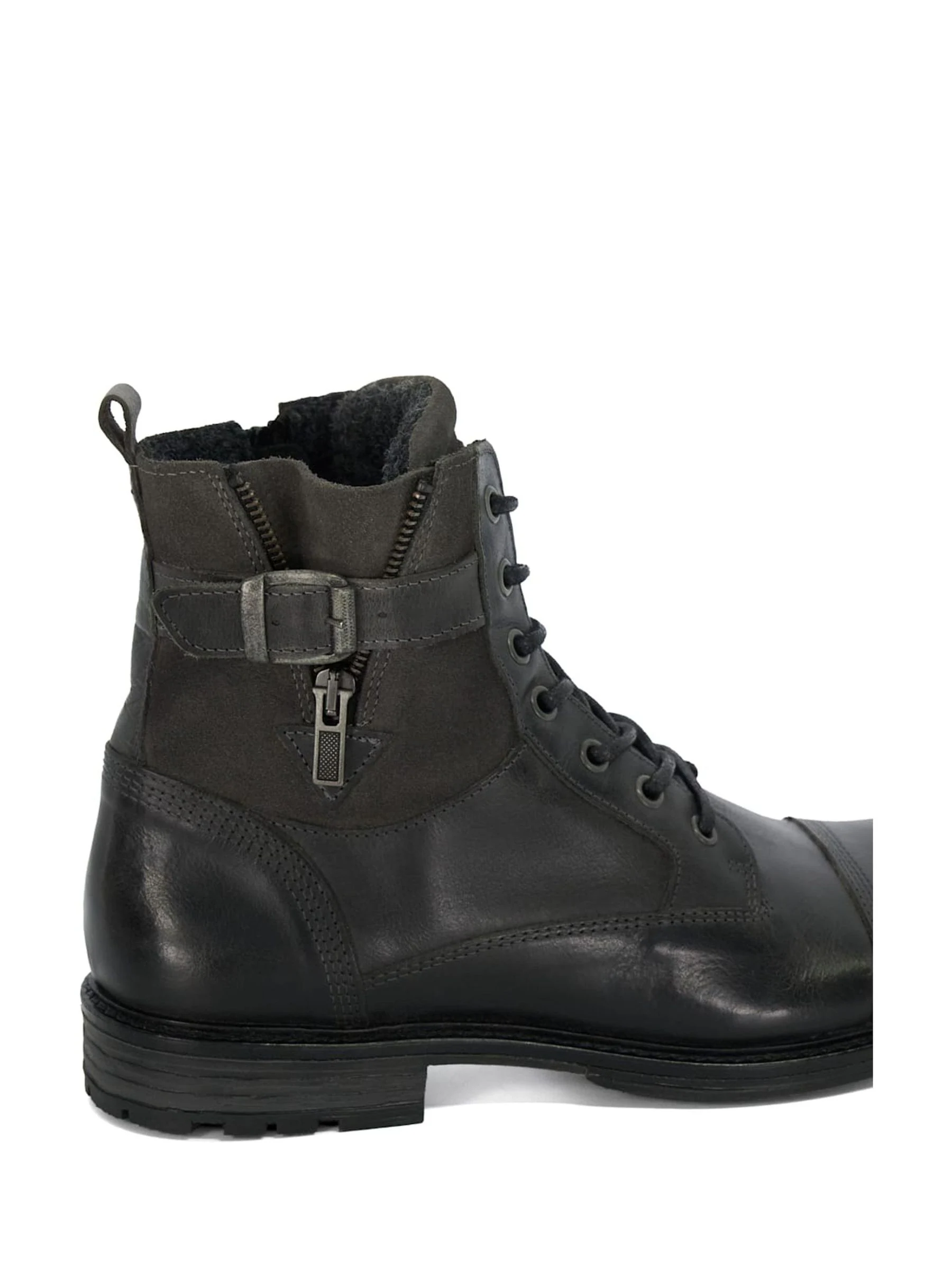 Grijs - Dune London casual Call enkellaarzen met gespdetail