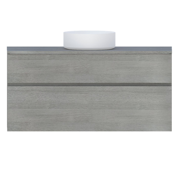 Plan de toilette Calao chêne clair 120 cm