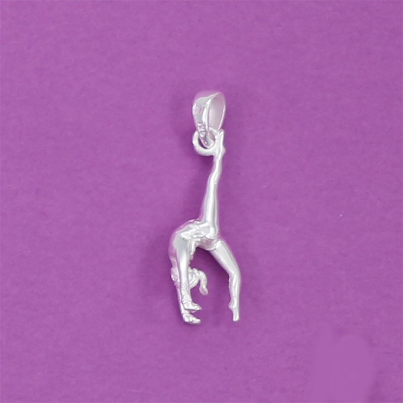 Pendentif gymnaste en Y - Argent massif
