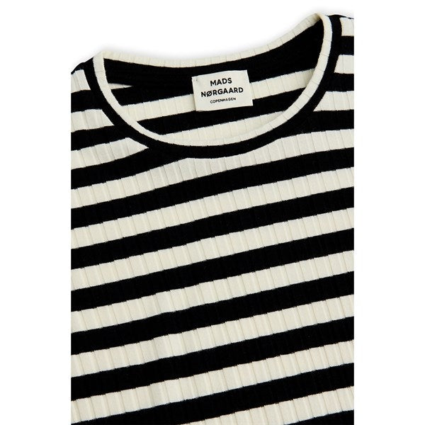 5x5 Classic Stripe Talika Bluse Black/Vanilla Ice