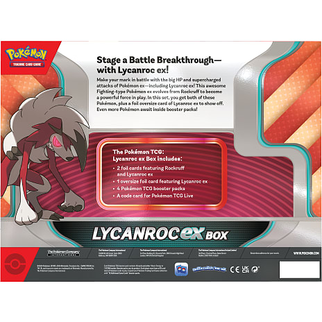 Pokémon Lycanroc ex Box