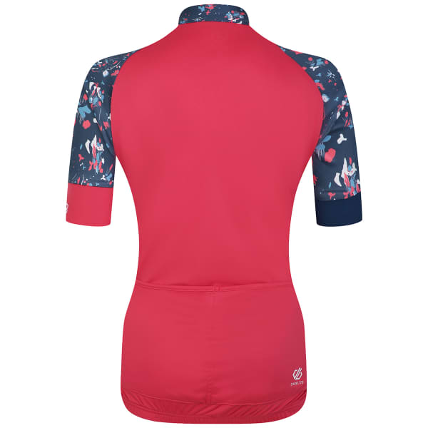 Maillot vélo DARE 2B FOLLOW THROUGH JERSEY SORBET PINK/SORBET PINK FLORAL PRINT