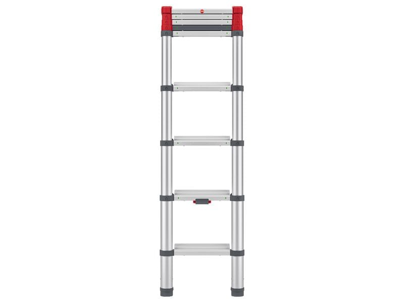 Hailo Flexline Teleskopleiter T100 9 Stufen Aluminium Sicherheits-Teleskopleiter