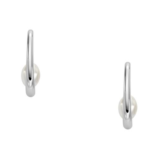 Skagen Agnethe Pearl Øreringe, Silver