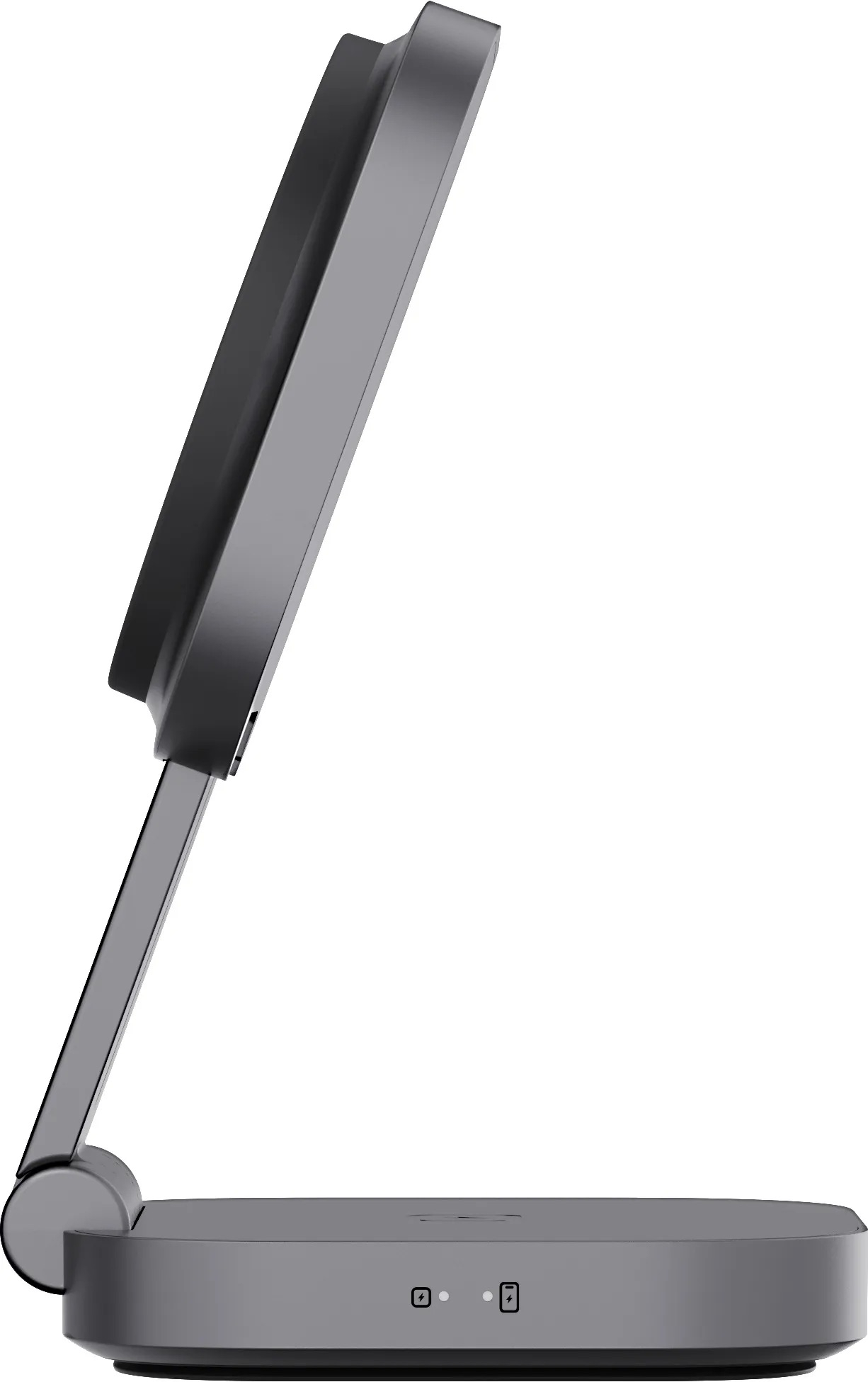 (15W) 2in1 MagFusion L MagSafe Ladegerät Qi2 Wireless Charger Faltbare Ladestation (LC-MC211) - Silber